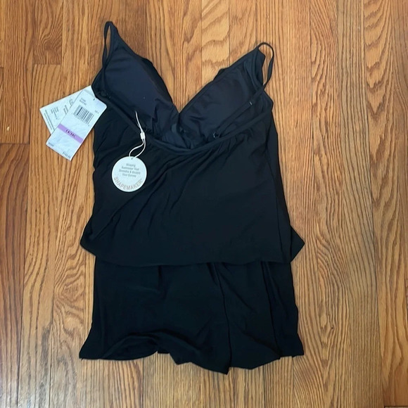 Coco Reef Chroma Wrap-Tie One-Piece Swimsuit Black Women's 14 NWT - Picture 6 of 13